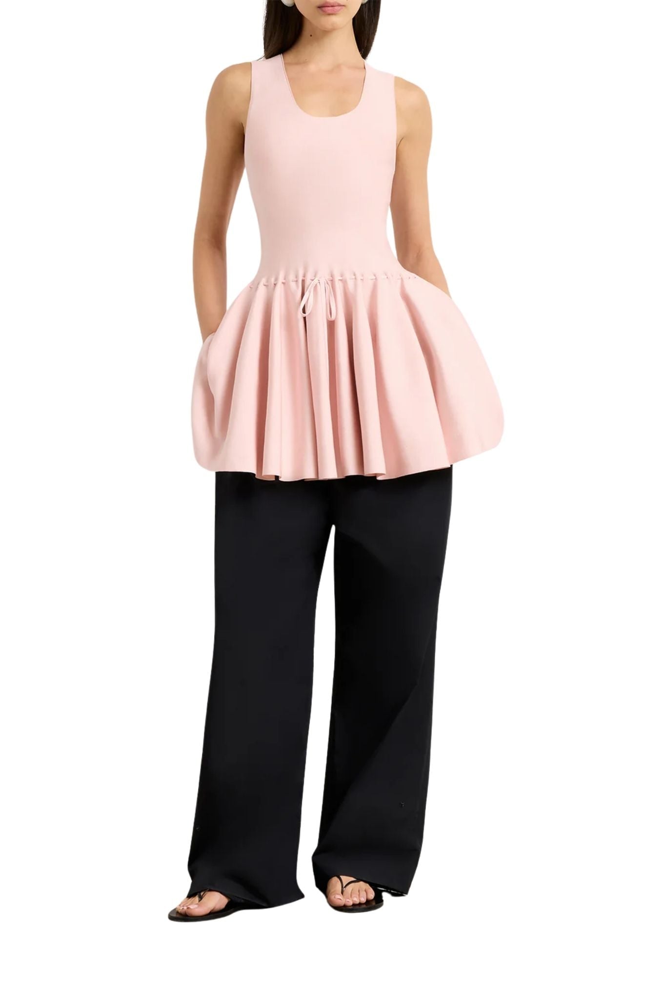 Brandon Maxwell Cleo Knit MIni Dress - Vermillion