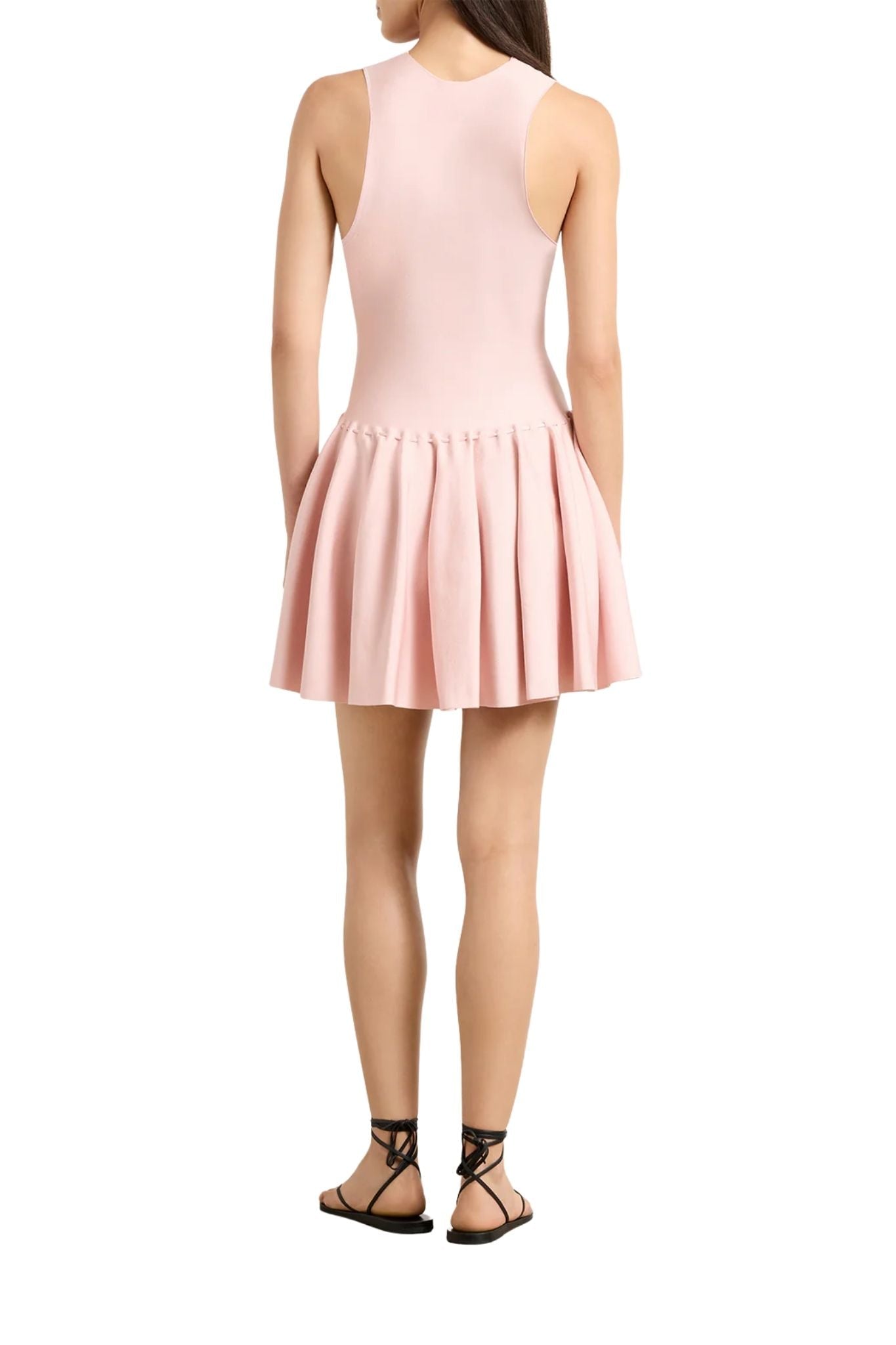 Brandon Maxwell Cleo Knit MIni Dress - Vermillion