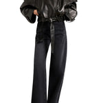 Brandon Maxwell Collins Cropped Leather Trench Coat - Vermillion