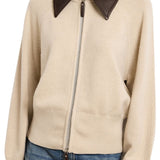 Brandon Maxwell Conrad Knit Jacket - Vermillion