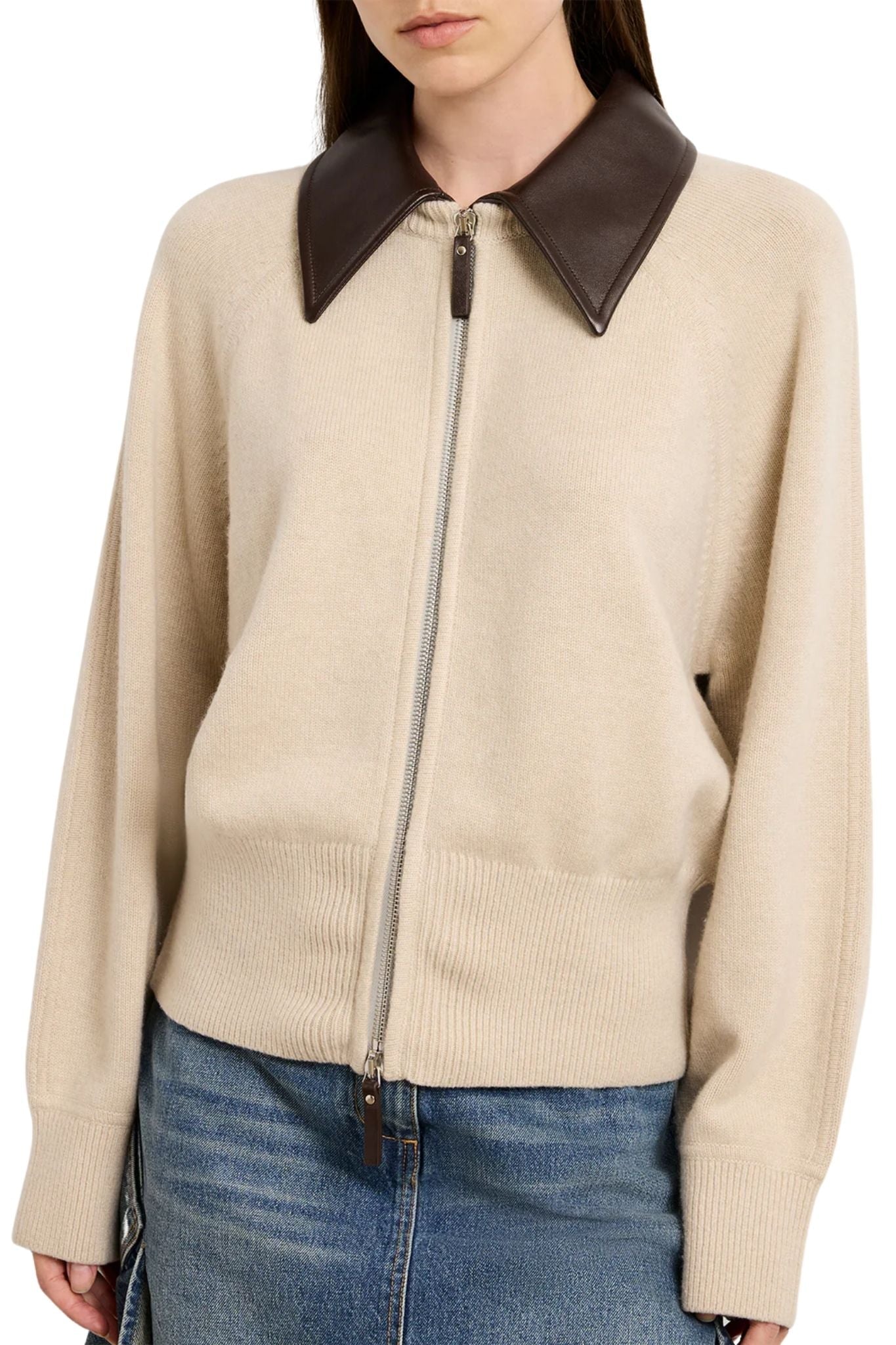 Brandon Maxwell Conrad Knit Jacket - Vermillion