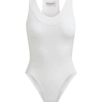 Brandon Maxwell Dahlia Knit Bodysuit - Vermillion