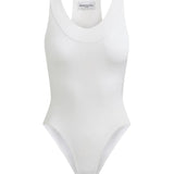 Brandon Maxwell Dahlia Knit Bodysuit - Vermillion