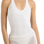 Brandon Maxwell Dahlia Knit Bodysuit - Vermillion