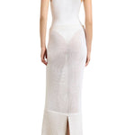 Brandon Maxwell Dahlia Knit Bodysuit - Vermillion