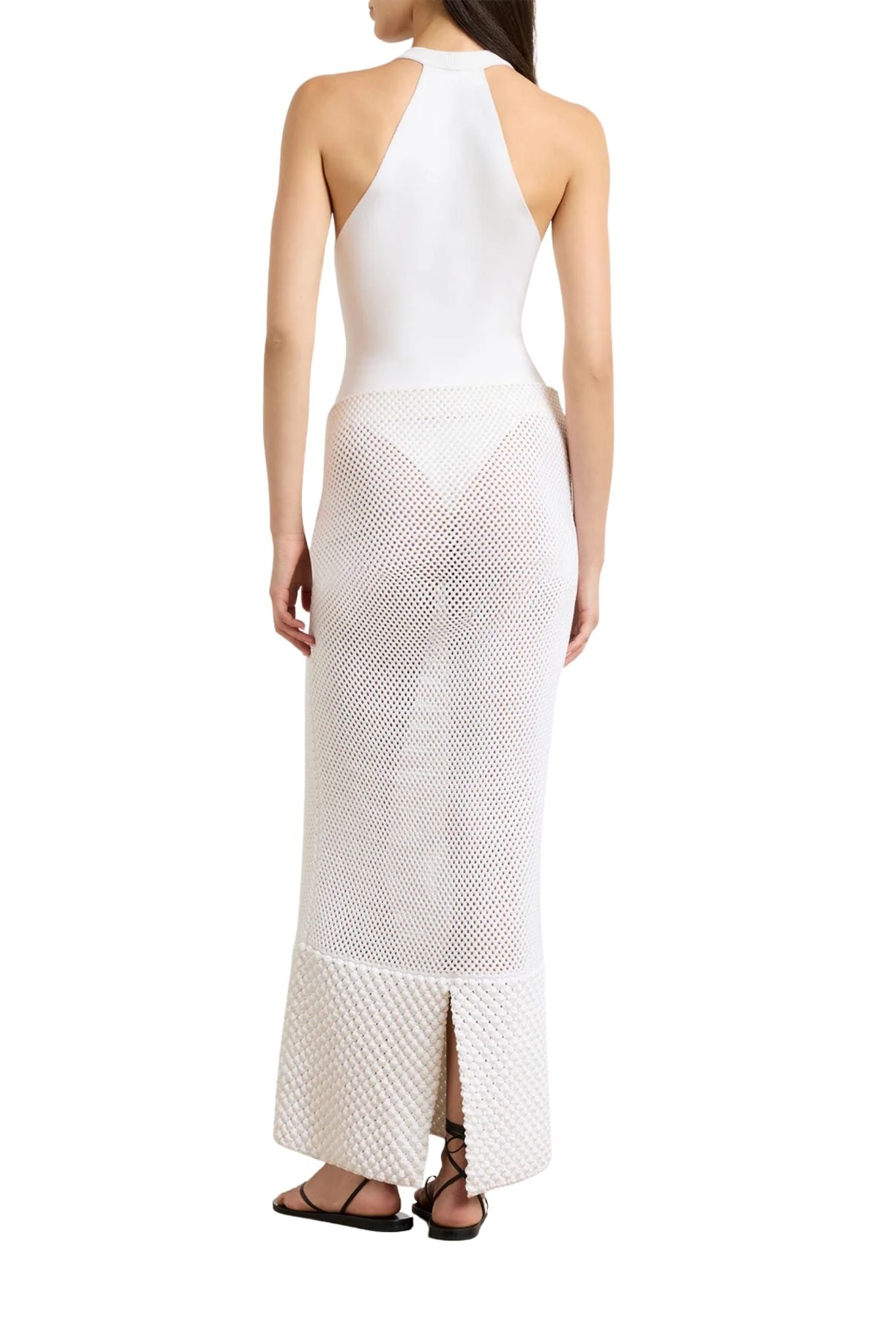 Brandon Maxwell Dahlia Knit Bodysuit - Vermillion