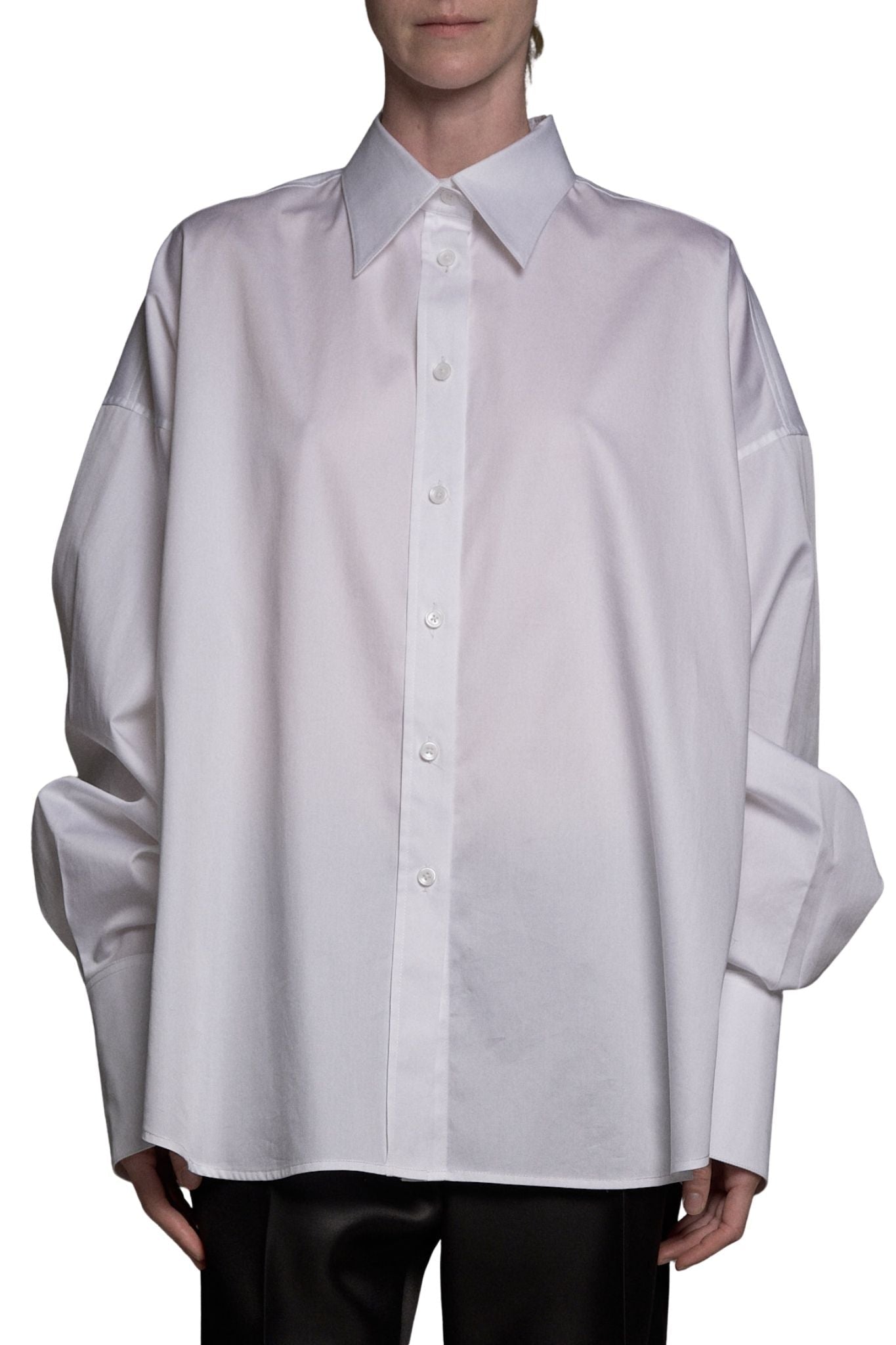 Brandon Maxwell Harey Boyfriend Shirt - Vermillion