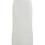 Brandon Maxwell Iris Knit Skirt - Vermillion