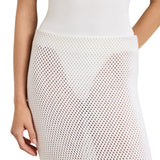 Brandon Maxwell Iris Knit Skirt - Vermillion