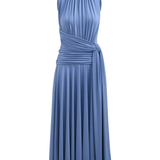 Brandon Maxwell Isadora Draped Jersey Dress with Knot - Vermillion