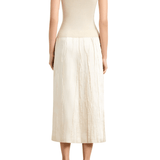 Brandon Maxwell Jett Cashmere Ribbed Tank - Vermillion