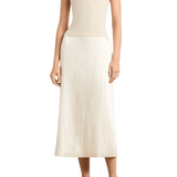 Brandon Maxwell Jett Cashmere Ribbed Tank - Vermillion