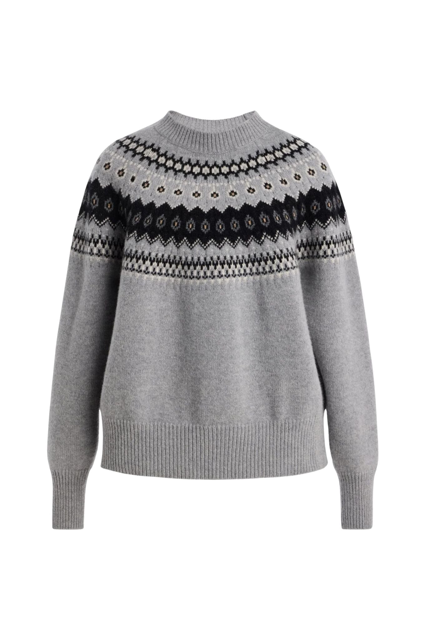 Brandon Maxwell Joanna Classic Crew Neck Knit Sweater - Vermillion