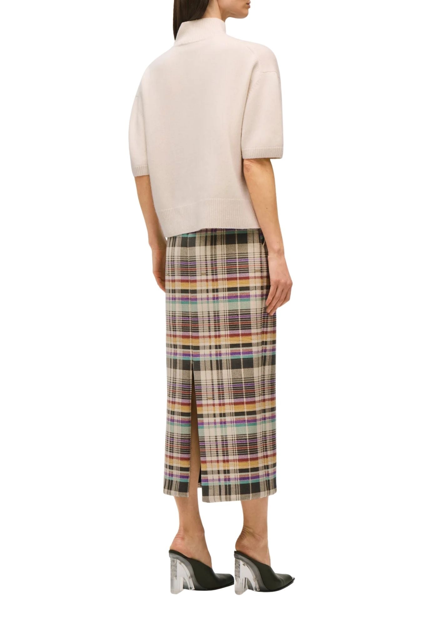 Brandon Maxwell Kinley Cropped Henley - Vermillion