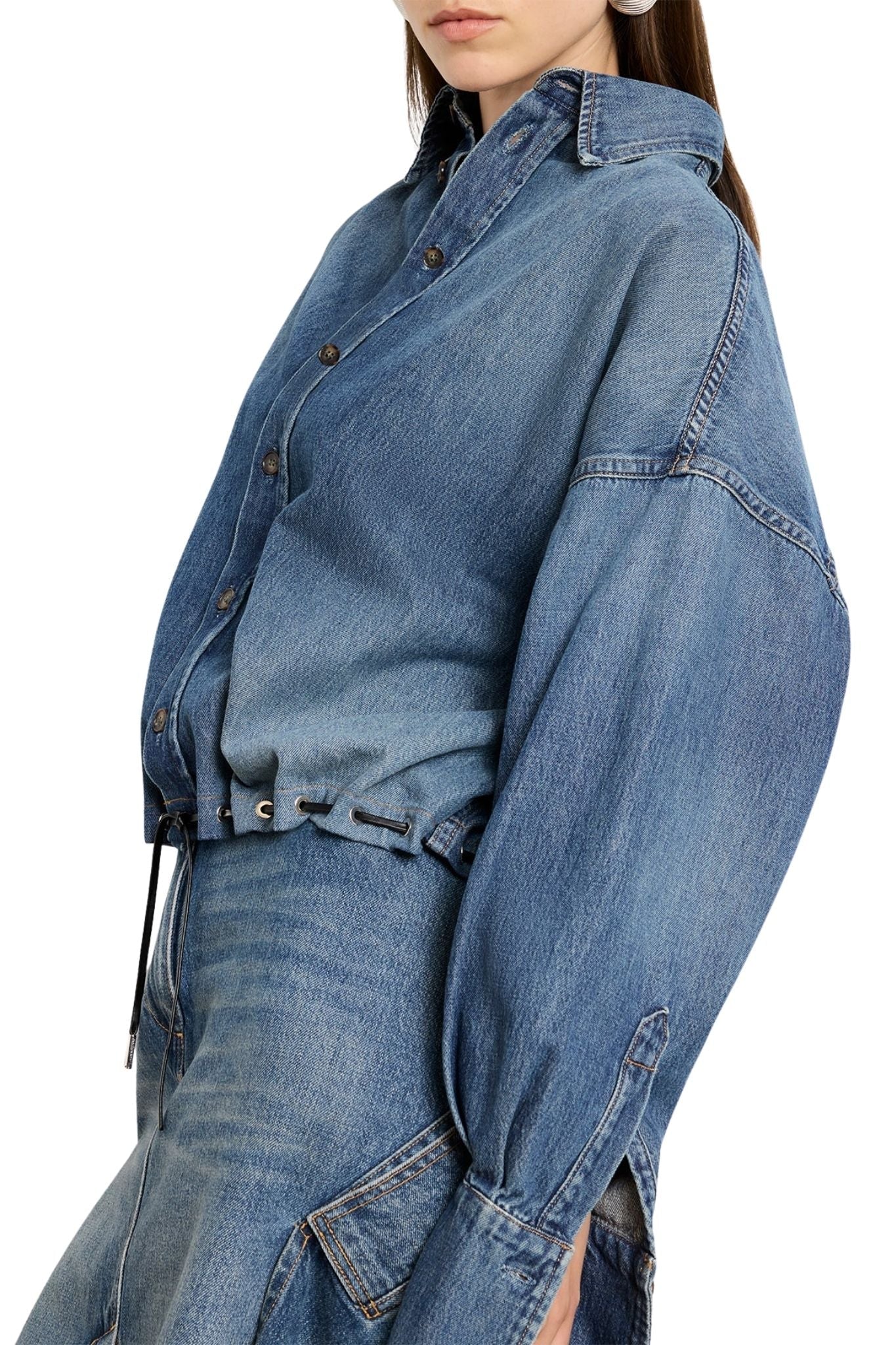 Brandon Maxwell Leland Shirt - Vermillion