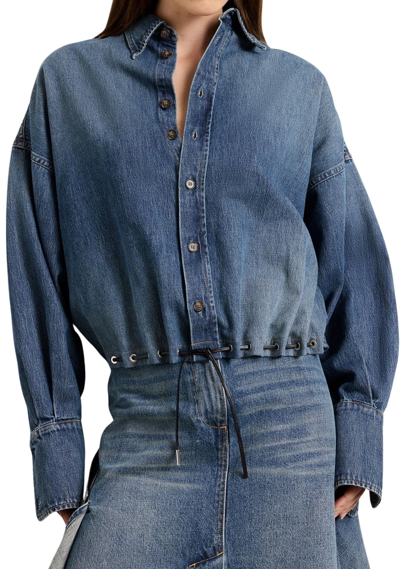 Brandon Maxwell Leland Shirt - Vermillion