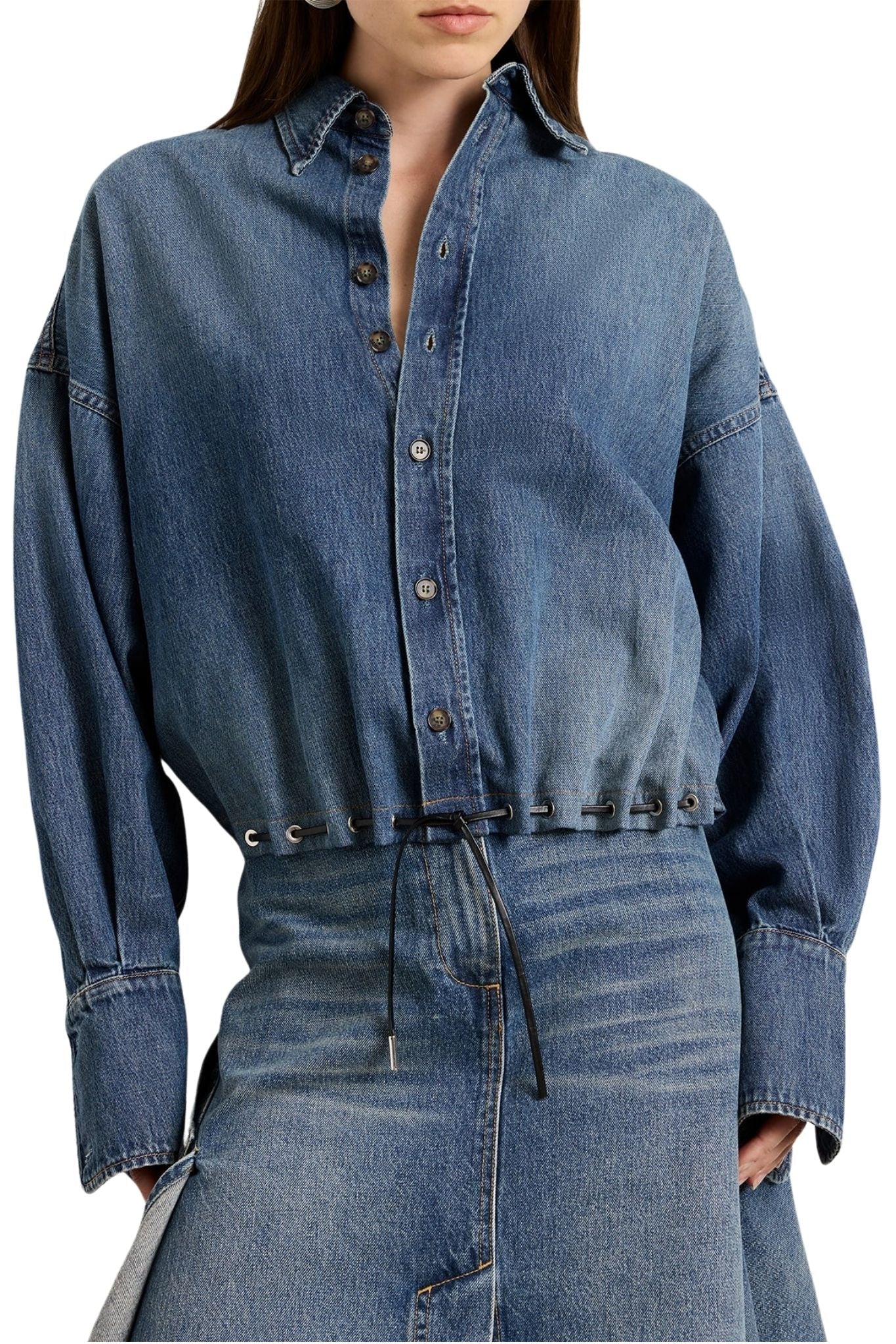 Brandon Maxwell Leland Shirt - Vermillion