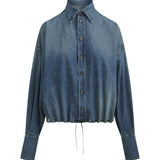 Brandon Maxwell Leland Shirt - Vermillion