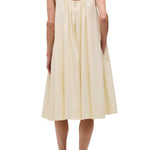 Brandon Maxwell Lennox Scoop Neck Tent Dress - Vermillion