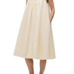 Brandon Maxwell Lennox Scoop Neck Tent Dress - Vermillion