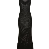 Brandon Maxwell Lou Lou Knit Dress - Vermillion