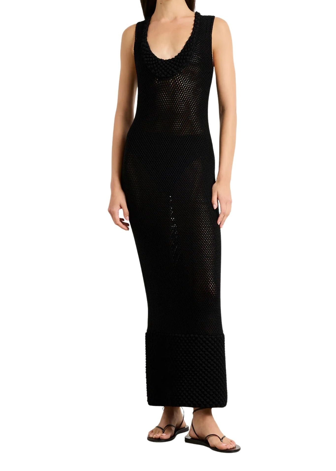 Brandon Maxwell Lou Lou Knit Dress - Vermillion