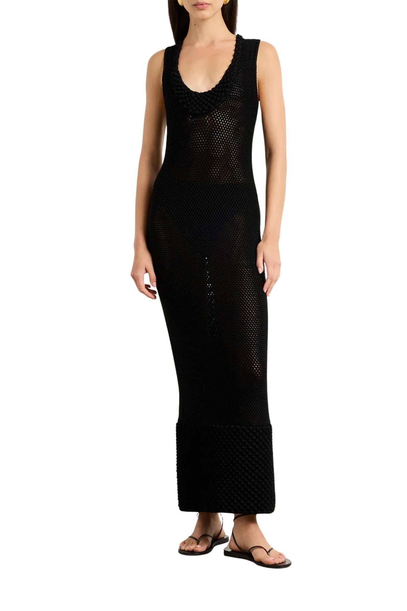 Brandon Maxwell Lou Lou Knit Dress - Vermillion