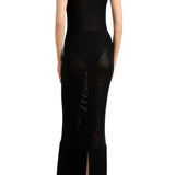Brandon Maxwell Lou Lou Knit Dress - Vermillion