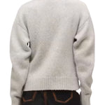 Brandon Maxwell Lowen Knit Double Breasted Shawl Cardigan - Vermillion