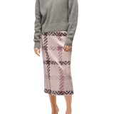 Brandon Maxwell Maris Cashmere English Rib Sweater w/ V-neck - Vermillion