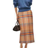 Brandon Maxwell Maris Cashmere English Rib V-neck Sweater - Vermillion
