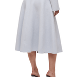 Brandon Maxwell Miller Structured Knit Skirt - Vermillion