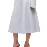 Brandon Maxwell Miller Structured Knit Skirt - Vermillion
