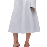 Brandon Maxwell Miller Structured Knit Skirt - Vermillion