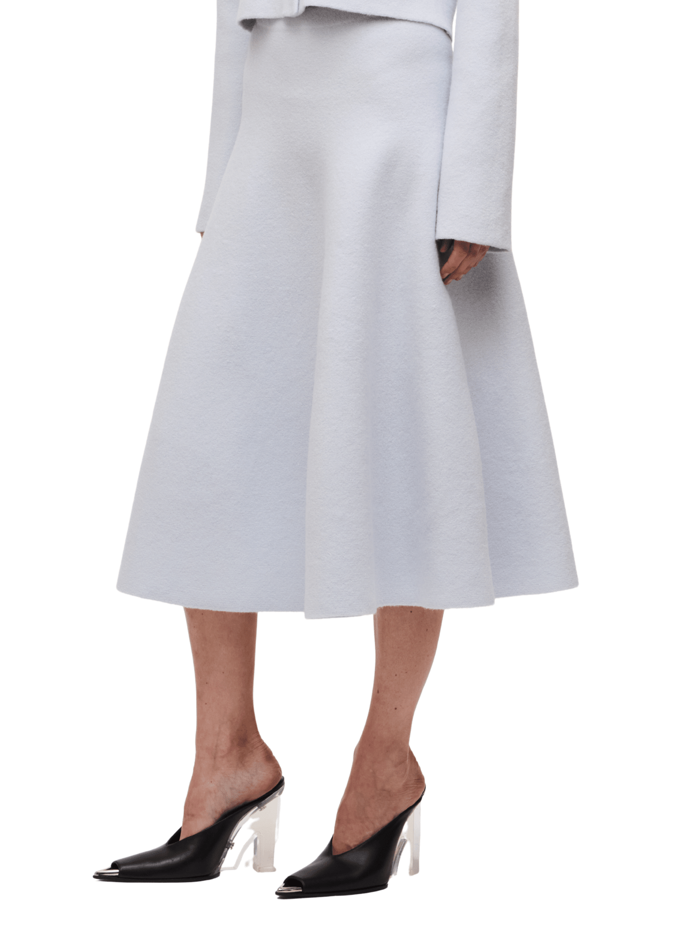 Brandon Maxwell Miller Structured Knit Skirt - Vermillion