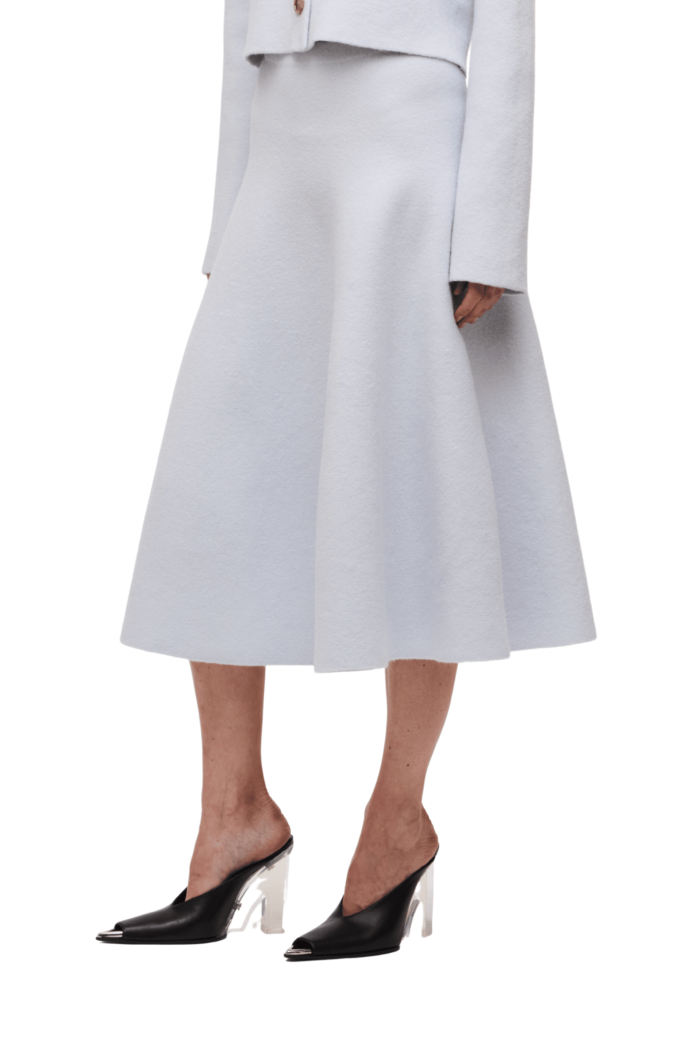 Brandon Maxwell Miller Structured Knit Skirt - Vermillion