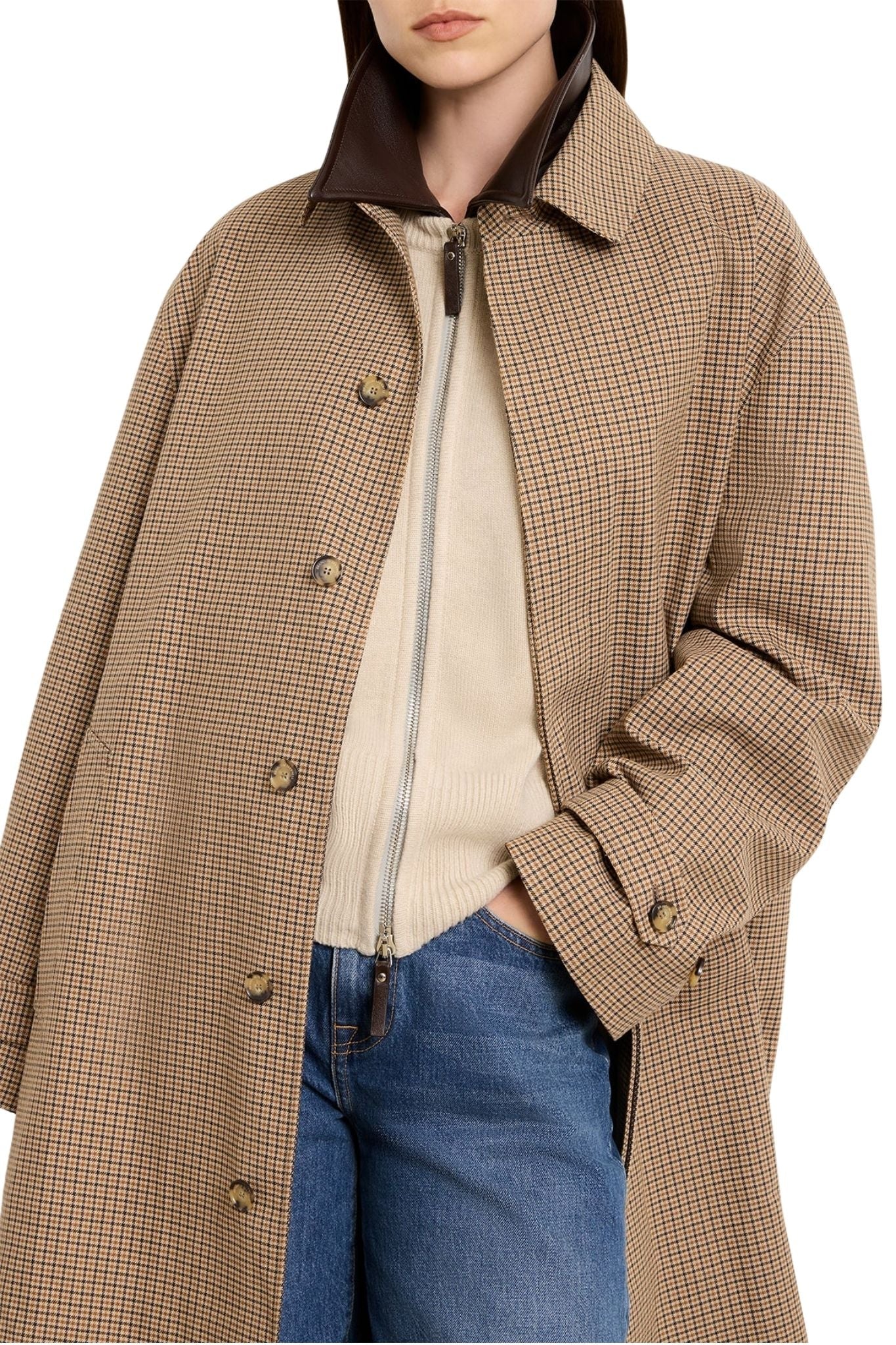 Brandon Maxwell Quinn Driving Coat - Vermillion
