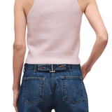 Brandon Maxwell Reese V-Neck Knit Tank - Vermillion