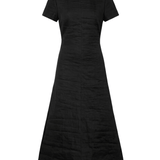 Brandon Maxwell Ridley Short Sleeve Midi Dress - Vermillion