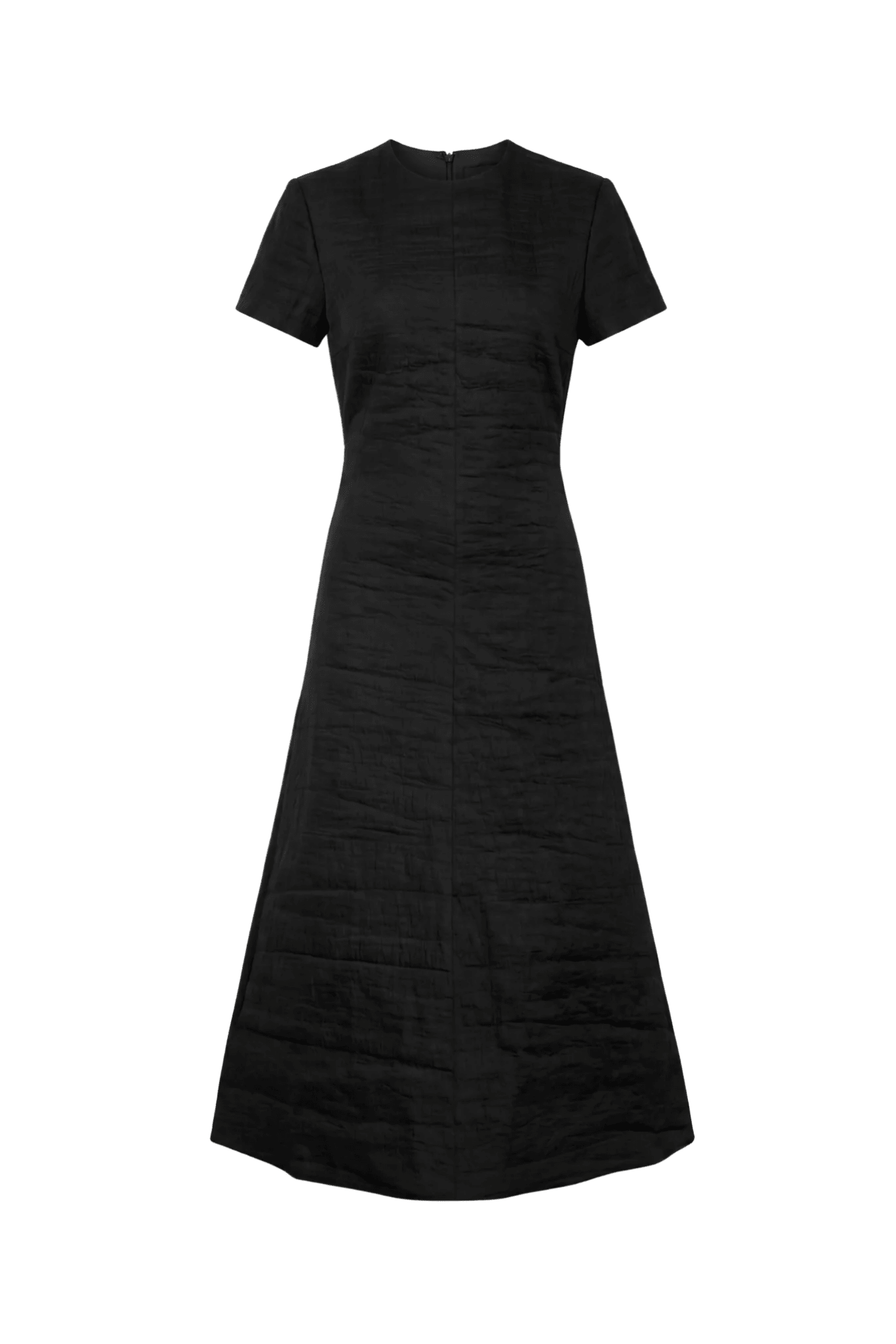 Brandon Maxwell Ridley Short Sleeve Midi Dress - Vermillion
