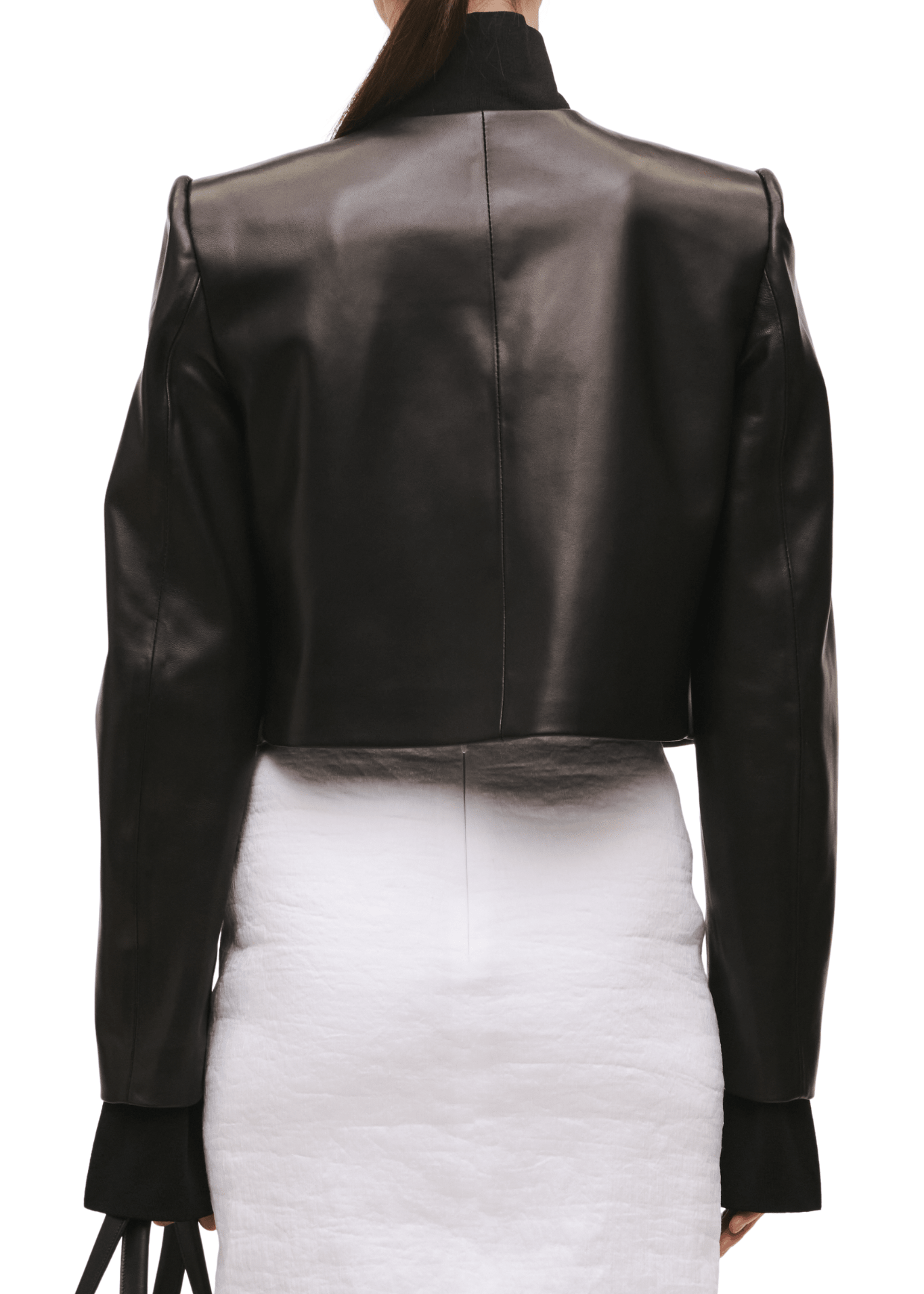 Brandon Maxwell Ryder Crew Neck Single Breasted Box Jacket - Vermillion