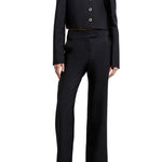 Brandon Maxwell Ryder Crew Neck Single Breasted Box Jacket - Vermillion