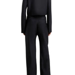 Brandon Maxwell Ryder Crew Neck Single Breasted Box Jacket - Vermillion