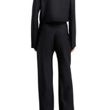 Brandon Maxwell Ryder Crew Neck Single Breasted Box Jacket - Vermillion