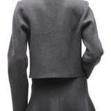Brandon Maxwell Ryder Knit Jacket - Vermillion