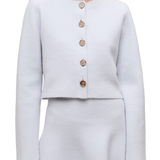Brandon Maxwell Ryder Knit Jacket - Vermillion