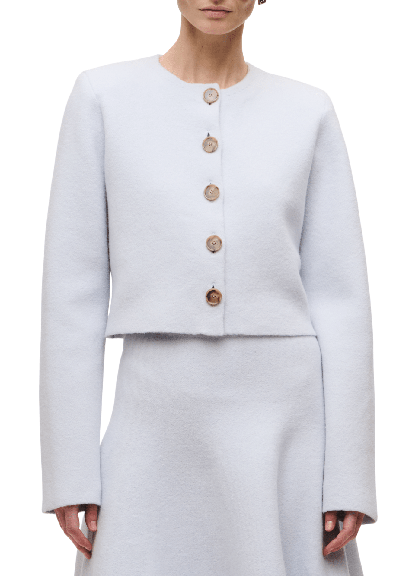 Brandon Maxwell Ryder Knit Jacket - Vermillion
