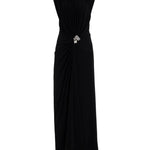 Brandon Maxwell Serena V - Neck Dress - Vermillion