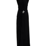 Brandon Maxwell Serena V - Neck Dress - Vermillion