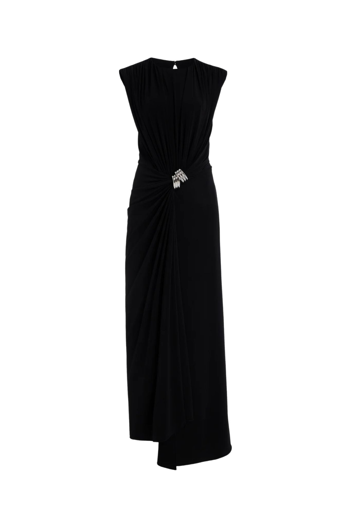 Brandon Maxwell Serena V - Neck Dress - Vermillion